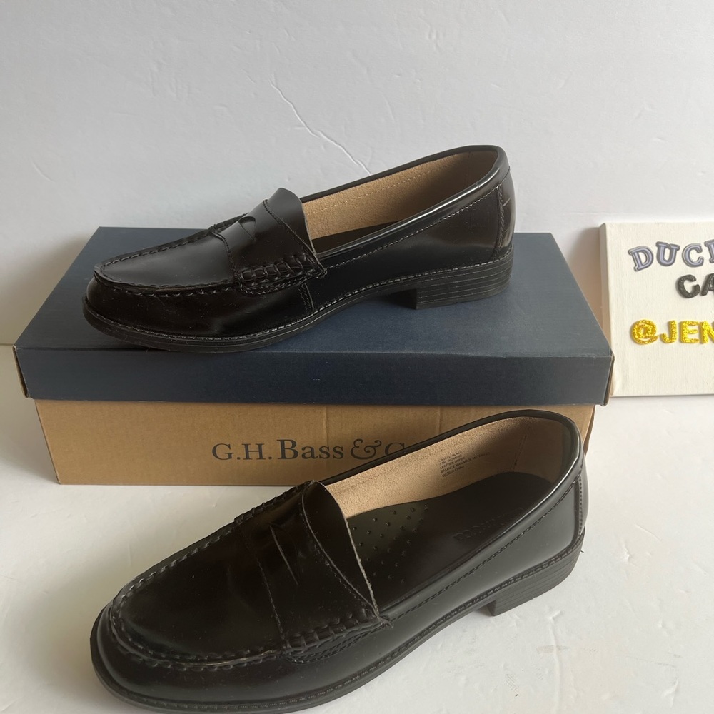 📌SOLD📌 EUC👞  G.H. Bass& Co. Black Casell Loafers SZ-7.5M